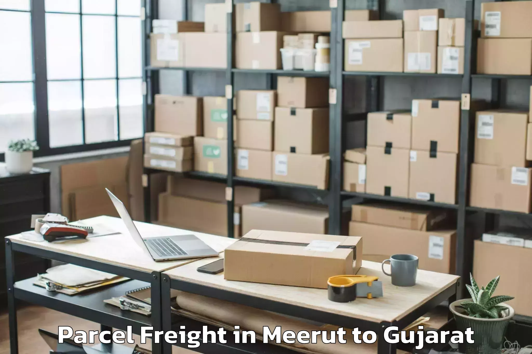 Meerut to Junagadh Agricultural Universi Parcel Freight Booking